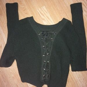 Lace up Sweater